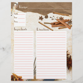 シナモンとスパイスレシピインサート