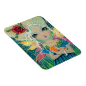 シナモンの妖精の猫と妖精のアートモリー・ハリソン マグネット (右側)