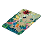 シナモンの妖精の猫と妖精のアートモリー・ハリソン マグネット (左側)