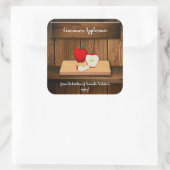 シナモンアップルソースの缶詰ラベル スクエアシール (バッグ)