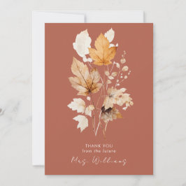 シナモンウィスパーズ秋ブライダルシャワー感謝してい サンキューカード