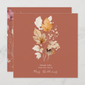 シナモンウィスパーズ秋感謝していブライダルシャワーII 招待状 (正面/裏面)