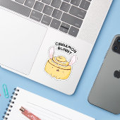 シナモンウサギの面白いシナモンバンズジョーク シール (ノートパソコンとiPhone)