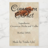 シナモンエキスカスタムラベル ワインラベル (シングルラベル)
