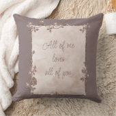 シナモンエレガント石板スパークルフレームバレンタイン クッション (ブランケット)