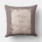 シナモンエレガント石板スパークルフレームバレンタイン クッション (裏面)