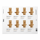 シナモンオーガニックハーブティーのビジネスラベル ラベル (フルシート)