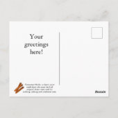 シナモンカスタマイズススティックはがき ポストカード (裏面)