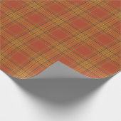 シナモンカンプキン秋のプレイドラッピング紙 ラッピングペーパー (角)