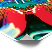 シナモンキネティックコラージュ万華鏡のように千変万化するパターンポスター ポスター (角)