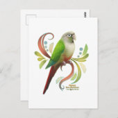 シナモングリーン頬の構成 ポストカード (正面/裏面)