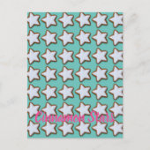 シナモンスタークッキーパターンクリスマスとクリスマス シーズンポストカード (正面)