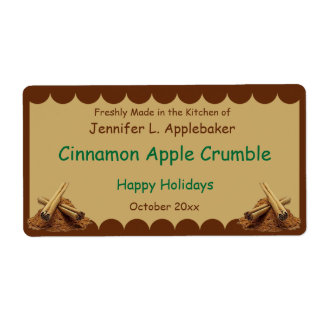 シナモンスティックうろこ食べ物 ラベル