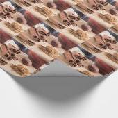 シナモンスティックおよび粉 ラッピングペーパー (角)