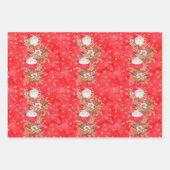 シナモンスティック及びラテ包装紙 ラッピングペーパーシート (正面3)