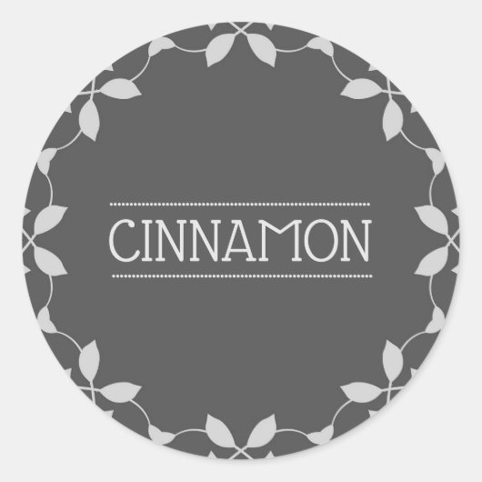 シナモンスパイスジャー ラウンドシール (正面)