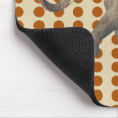 シナモンスパイスモーズドットとゾウ マウスパッド (コーナー)