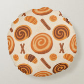 シナモンスワーズブランケット – 暖かい秋 ラウンドクッション (裏面)