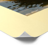 シナモンティール(緑がかった色)ダックプリント ポスター (角)