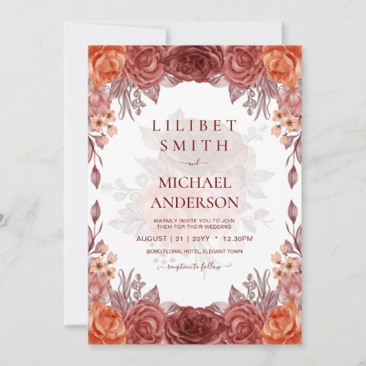 シナモンテラコッタ秋フローラボタニカル結婚ズ (正面)