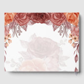 シナモンテラコッタ秋フローラボタニカル結婚ズ ゲストブック (裏面)