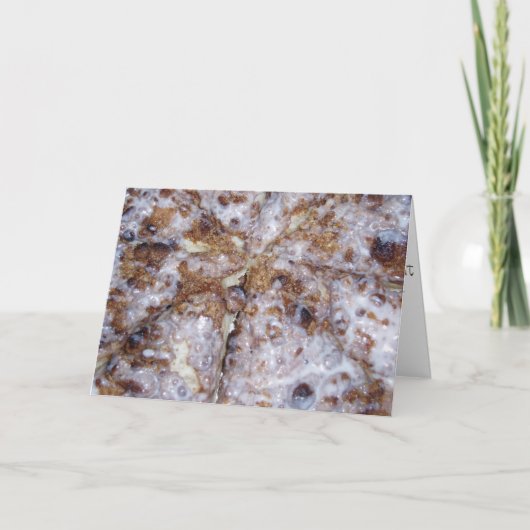 「シナモンデザートピザ」誕生日カード カード (正面)