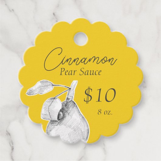 シナモンナシソース缶詰薬価価格 フェイバータグ (正面)