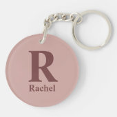 シナモンバライニシャル/最初/ファミリ名 キーホルダー (裏面)