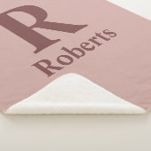 シナモンバライニシャル/最初/ファミリ名 シェルパブランケット (3/4)