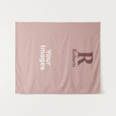 シナモンバライニシャル/最初/ファミリ名 タペストリー (正面(横))