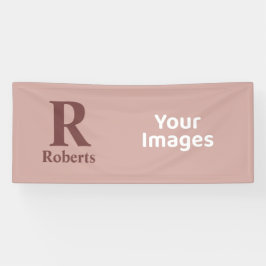 シナモンバライニシャル/最初/ファミリ名 横断幕