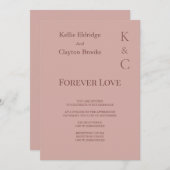 シナモンバラフォーエバーラブ結婚式招待状 招待状 (正面/裏面)