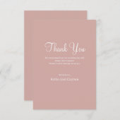 シナモンバラモダンミニマ結婚リストさん サンキューカード (正面/裏面)