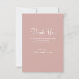 シナモンバラモダンミニマ結婚リストさん サンキューカード