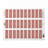 シナモンバラ差出人住所ラベル ラベル (フルシート)