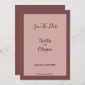 シナモンバラ額額保存日 セーブザデート (正面/裏面)