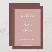 シナモンバラ額額保存日 セーブザデート (正面/裏面)