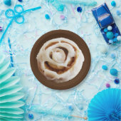 シナモンバンアイシング ペーパープレート (パーティー)