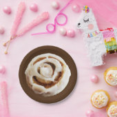 シナモンバンアイシング ペーパープレート (パーティー)