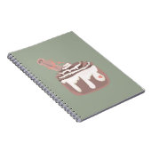 シナモンバンデザートハンドドロードアート ノートブック (右側)