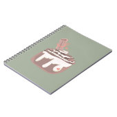 シナモンバンデザートハンドドロードアート ノートブック (左側)