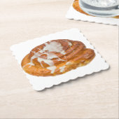 シナモンバン転がモデル ペーパーコースター (アングル)