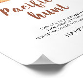 シナモンパン – おしゃぶり狩りベビーシャワーゲーム ポスター (角)