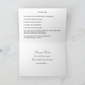 シナモンピネコーン&コーヒーレシピクリスマスカード カード (内部)