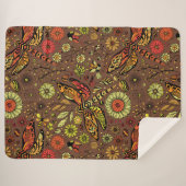 シナモンブラウンのフライ シェルパブランケット (正面(横))