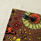 シナモンブラウンのフライ ビーチタオル (インサイチュ)