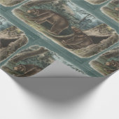 シナモンベア:ジョン·ジェームズ·アウドゥボン ラッピングペーパー (角)