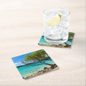 シナモンベイセントジョンUSVIトロピカルコースター スクエアペーパーコースター (インサイチュ)