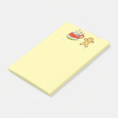 シナモンホットココア&ジンジャーブレッドマンクッキー ポストイット (アングル)