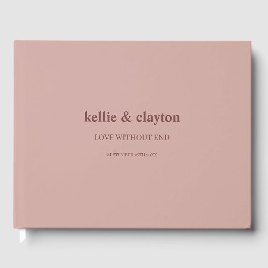 シナモンモダンバラ結婚タイプズゲストブック ゲストブック (正面)